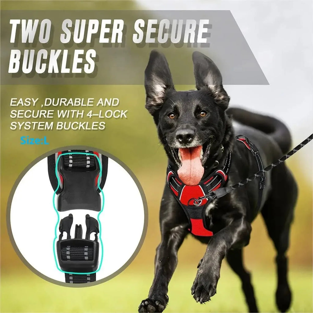 Dog Collar Harness Leash Set | Vest Puppy Accessories Small Medium Dogs USA