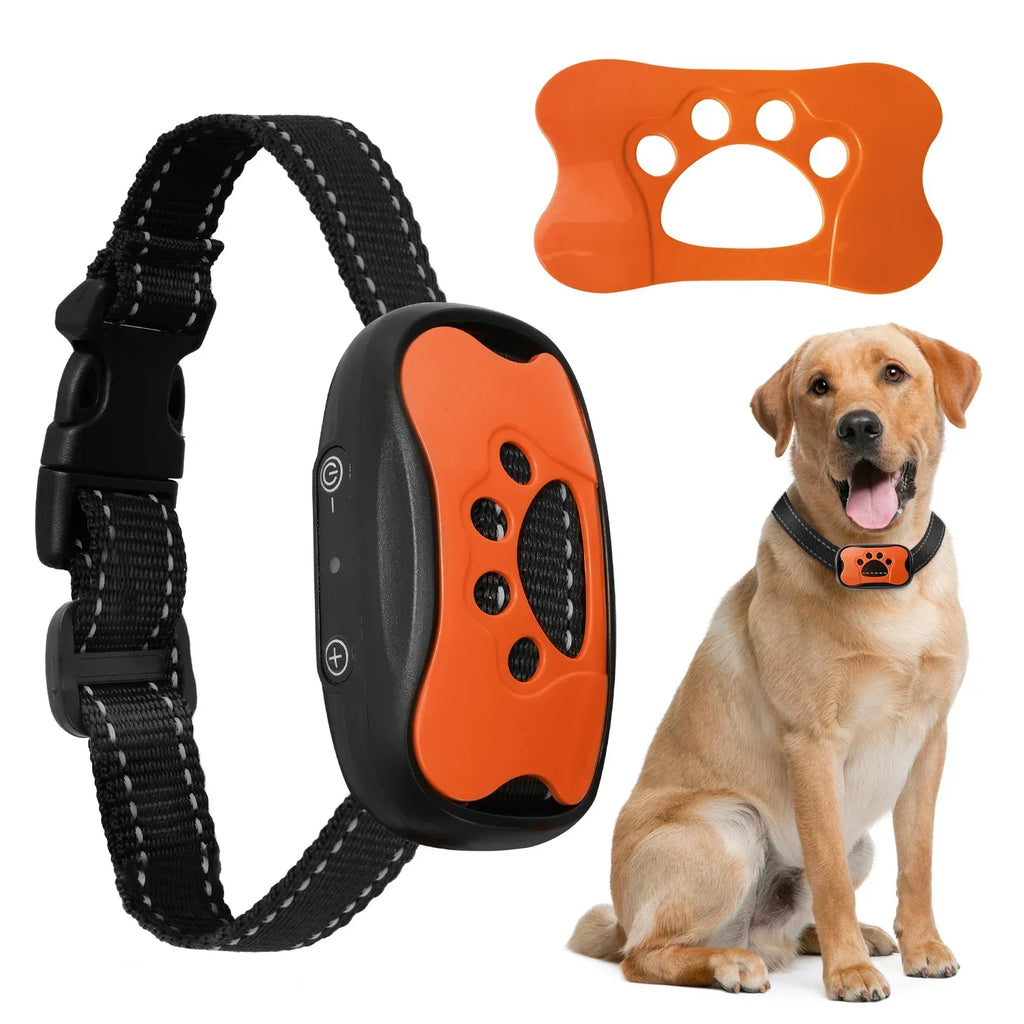 Pet Dog Anti Barking Device USB Rechargeable Dogs Training Collar Ultrasonic
