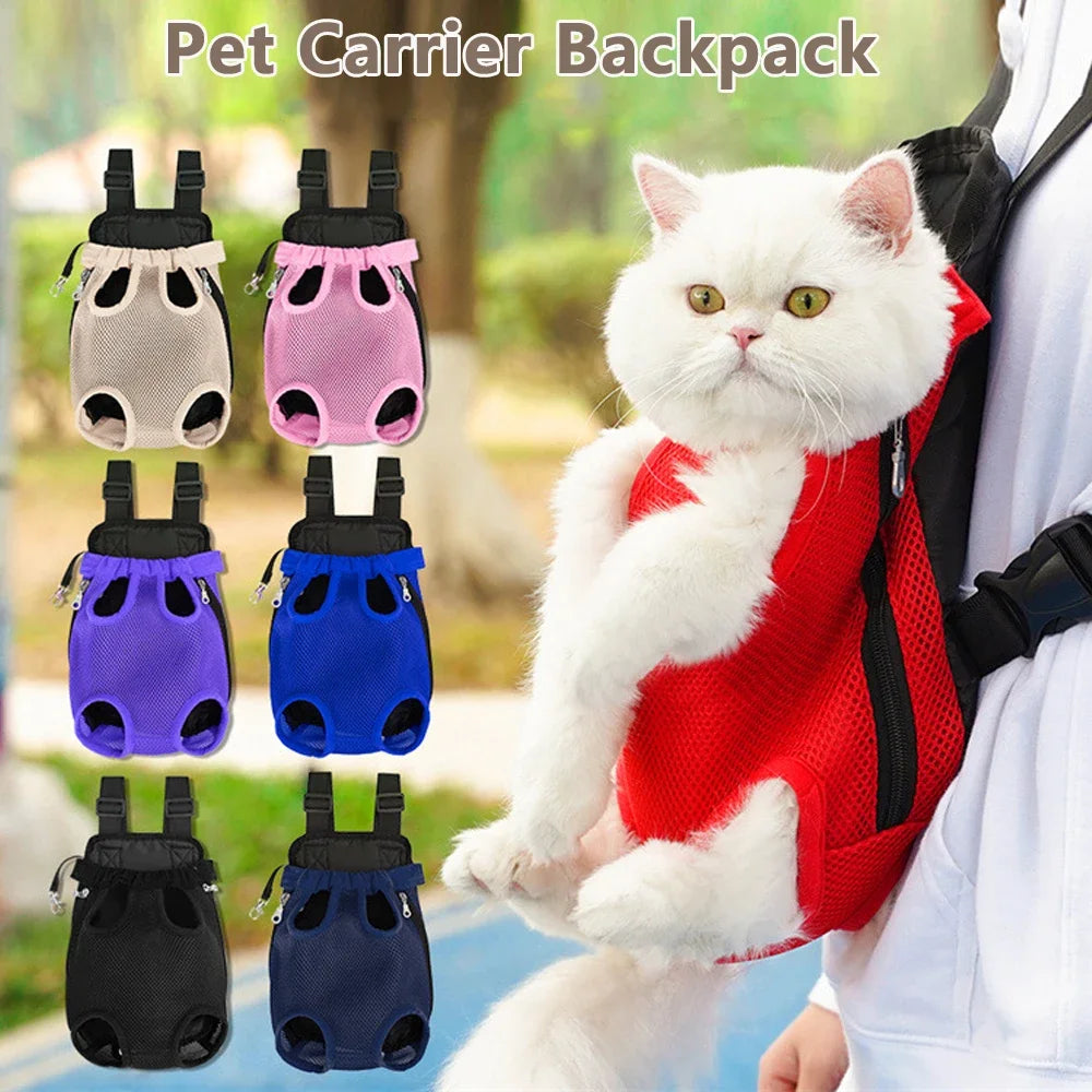 Breathable Double Shoulder Portable Pet Carrier Backpack for Small Dogs And Cats