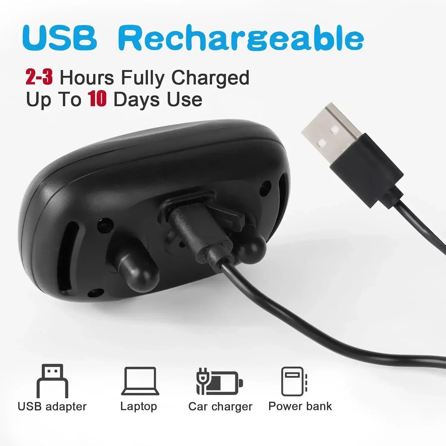 Pet Dog Anti Barking Device USB Rechargeable Dogs Training Collar Ultrasonic