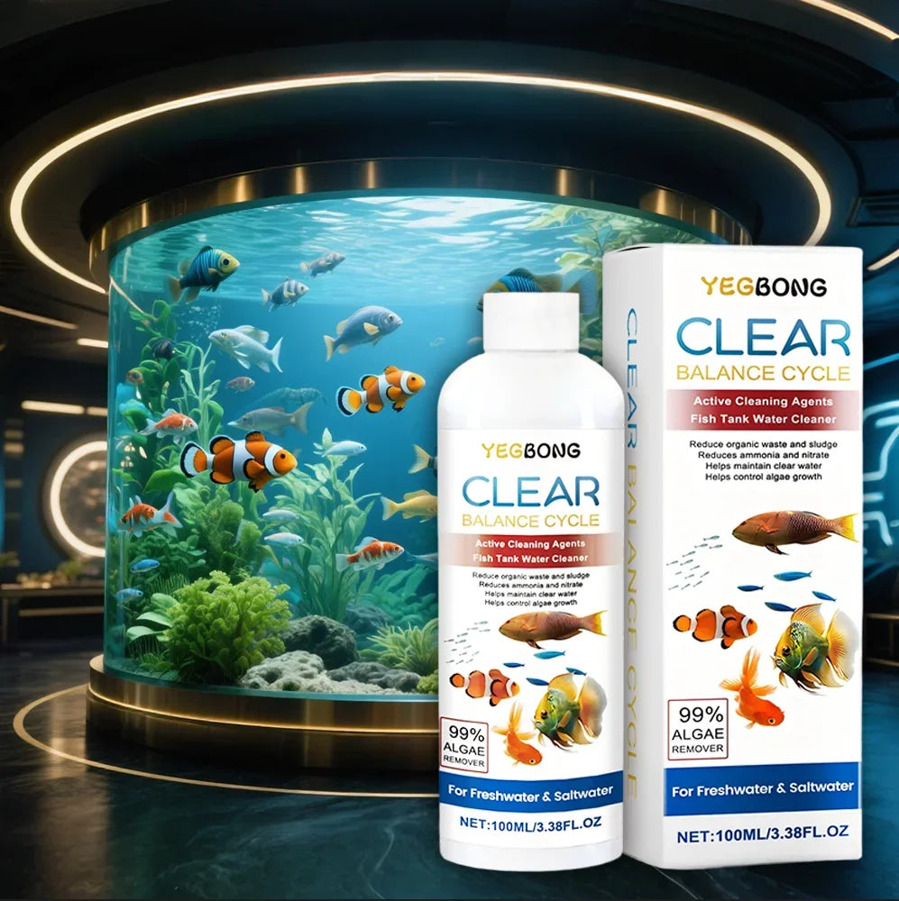 Algae Remover for Fish Tanks, Clear Dirty Water, Eliminate Waste Sludge