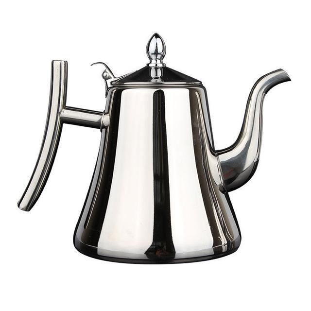 1L/1.5L Gold Teapot with Infuser Stainless Steel Water Kettle Tea pot Polish Fashion Durable Coffee Cold Water Pot Home Tea Tool