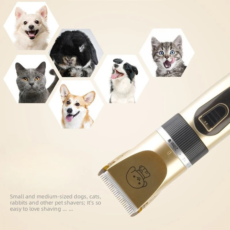 Electric Pet Clipper Grooming Kit For Dogs Reachageable Trimmer Haircut Cat Hair Cutting