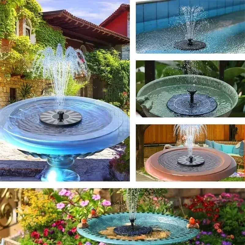 13cm, 16cm, 18cm Solar Fountain Pumps - Ideal for Outdoor Garden Pools, Bird Baths