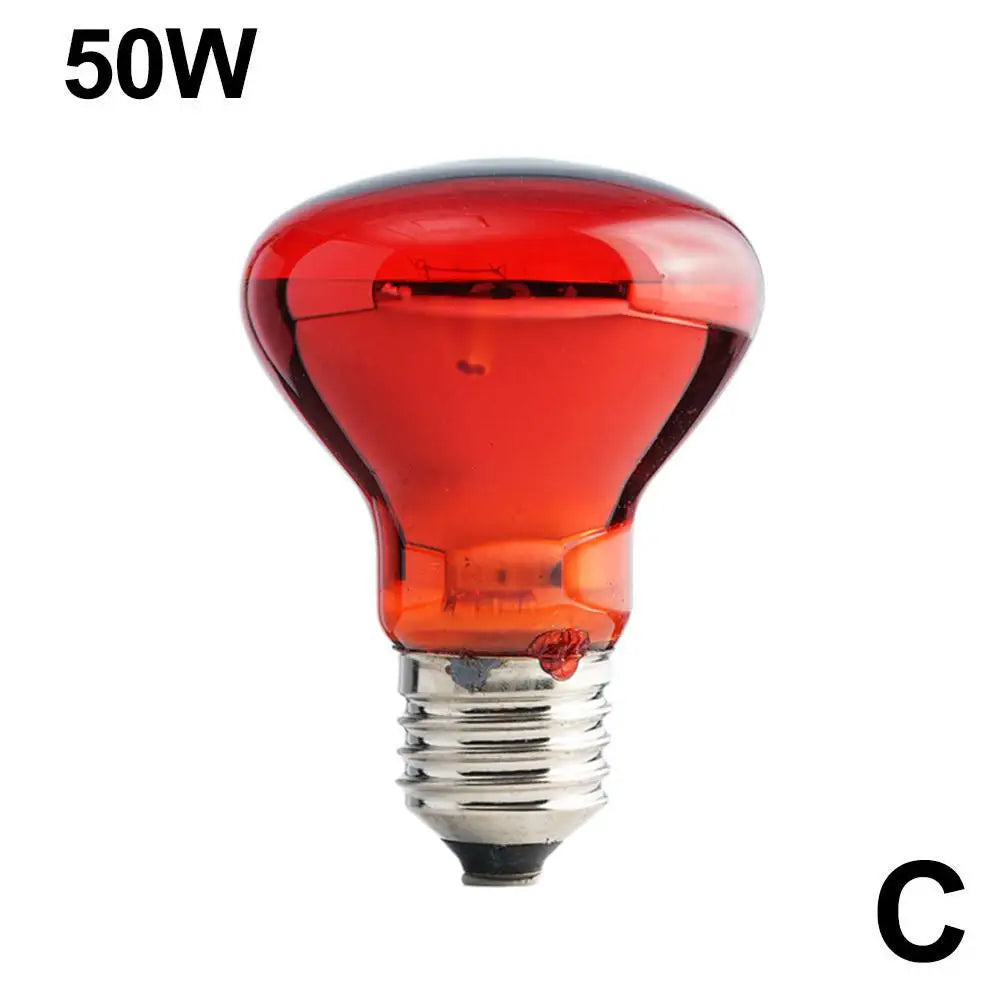 E27 Poultry Heating Bulb 25W-100W Infrared Insulation Heating For Reptiles Plants