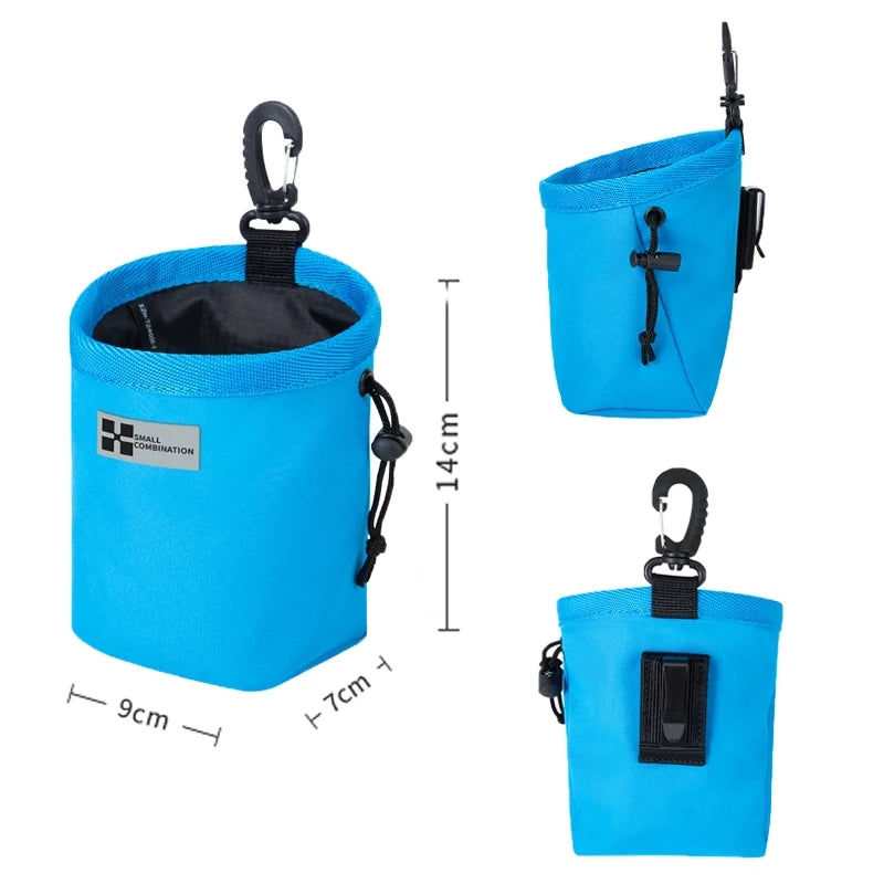 Portable Dog Training Snack Bag Puppy Dog Snack Bag for Leash Outdoor Pet Snacks