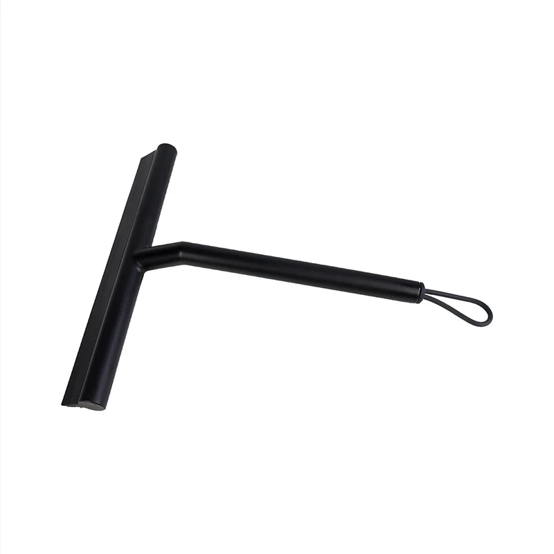 Shower Squeegee Cleaner for Glass Door Shower Wall Scraper With Silicone Holder
