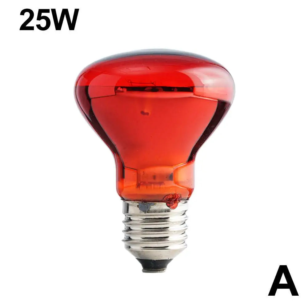 E27 Poultry Heating Bulb 25W-100W Infrared Insulation Heating For Reptiles Plants