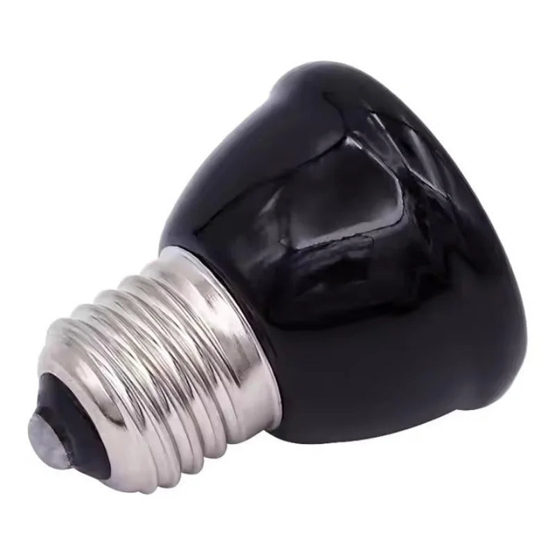 25/50/75/100W E27 Reptile Pet Heating Lamp Black Infrared Ceramic Emitter Heat Light Bulb