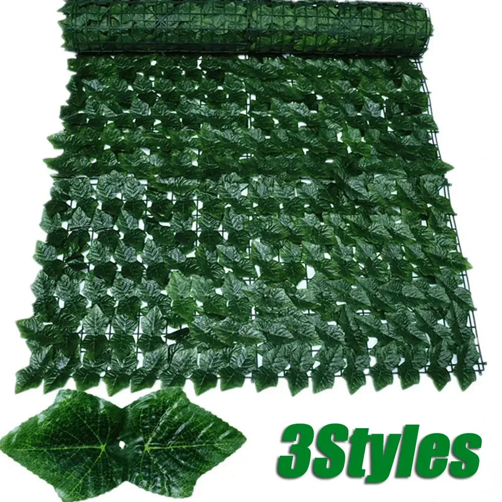 Artificial Ivy Hedge Green Leaf Fence Panels Faux Privacy Fence Screen for Home Outdoor