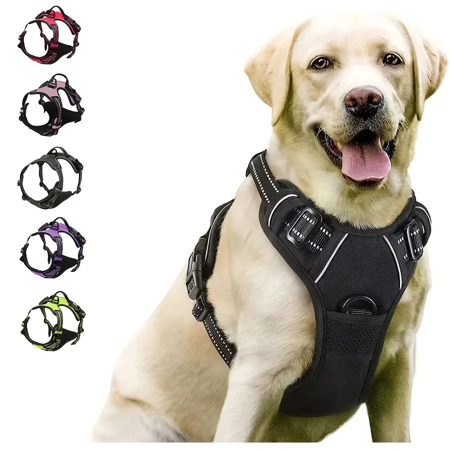 Dog Collar Harness Leash Set | Vest Puppy Accessories Small Medium Dogs USA