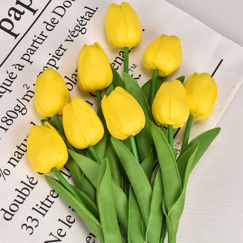 3/5/10/20pcs Tulips Artificial Flowers Real Touch Flower Bouquet Tulips Fake Flower