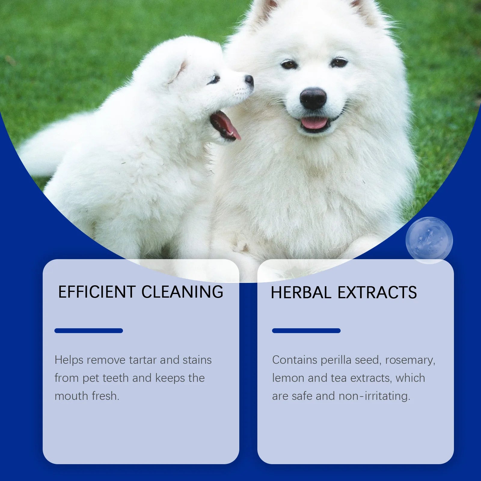 Yegbong 80g Dog Teeth Cleaning Powder Dental Whiten Tartar Eliminate Fresh Breath