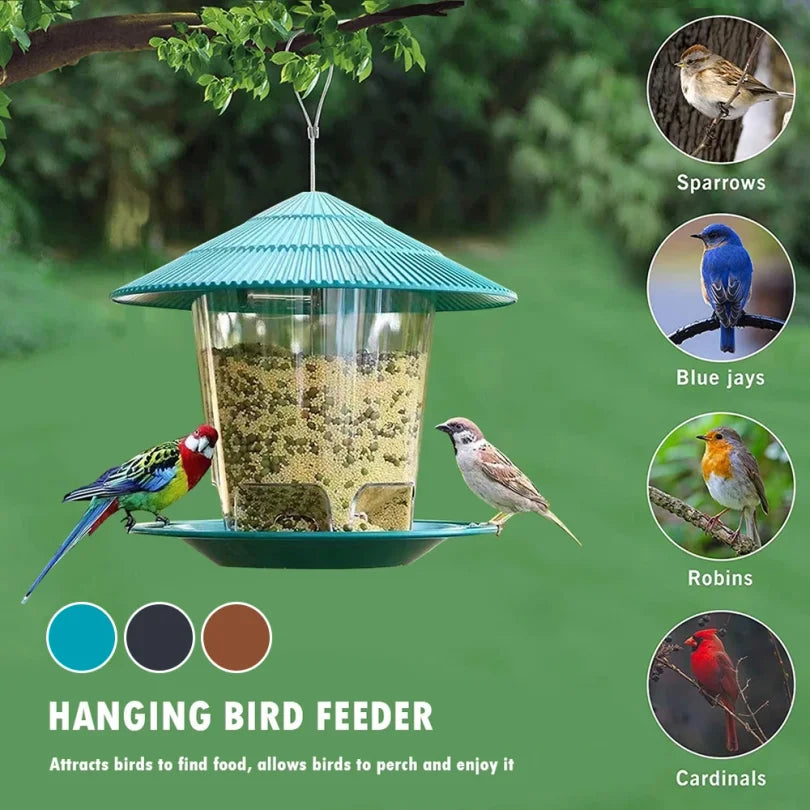 Bird Feeder Automatic Foot Feeding Tool Outdoor Bird Feeder Hanging Nut Feeding