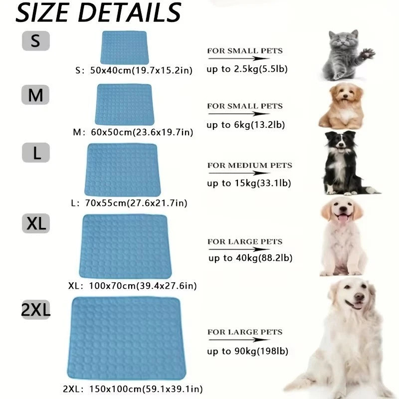 Raymax Summer Dog Cooling Mat Pet Cold Bed Extra Large Small Big Dogs Pet Accessories